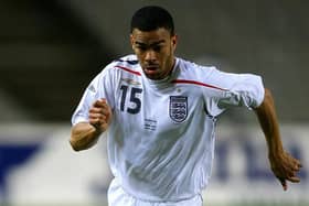 Kieron Dyer in action for England. (Photo by Stu Forster/Getty Images)