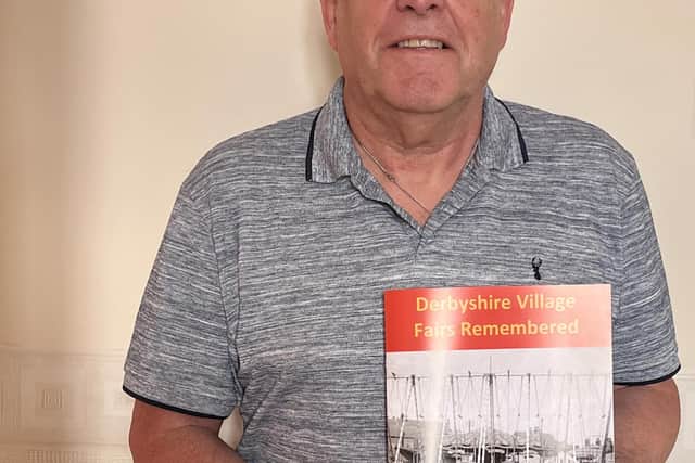 Andrew McKinley with his new book Derbyshire Village Fairs Remembered which is released at the beginning of June.