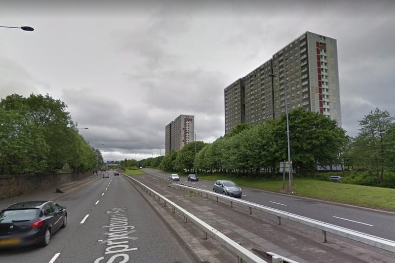 The Sighthill flats still dominated the skyline along Springburn Road when this photo was taken.