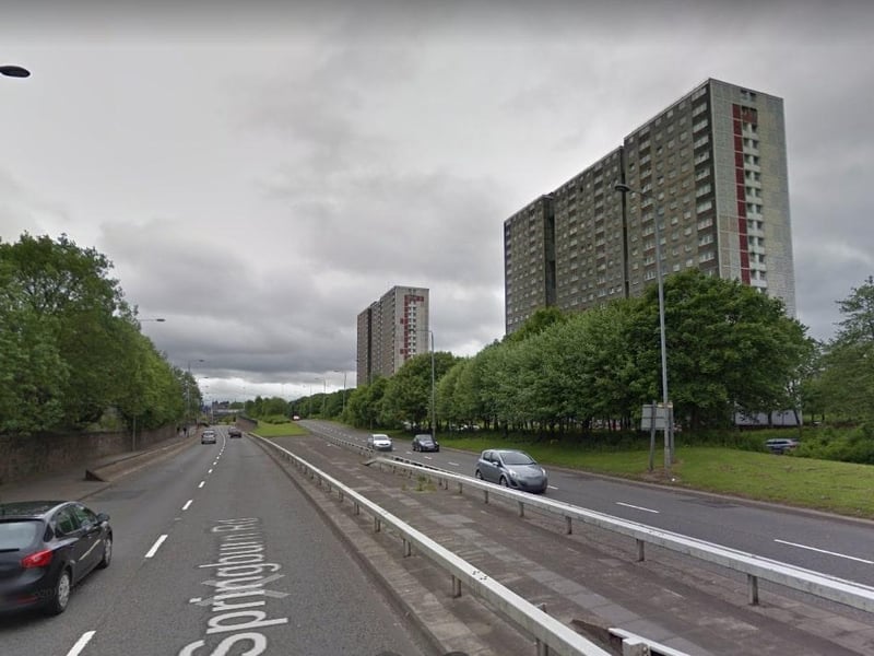 The Sighthill flats still dominated the skyline along Springburn Road when this photo was taken.