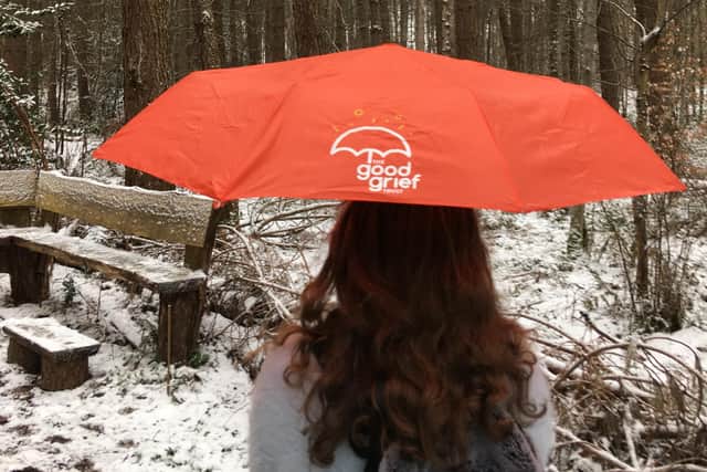 The Woodland Burial Company which maintains Granville's Wood in Walton, Chesterfield celebrated Umbrella Day on February 10.