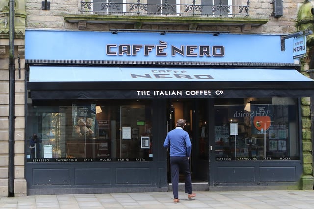 Cafe Nero now occupies the site that was once Rowes wool shop