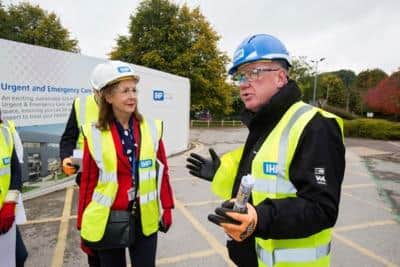 Trust executives had a tour around the site in September, hearing how the build is going and what the next steps are.