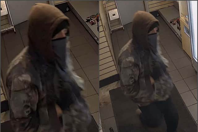 Police have released CCTV images of a man officers would like to speak to as part of an investigation into a robbery in north Derbyshire.
