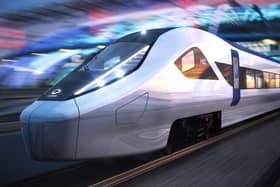 One of the designs for a HS2 train by Alstom.