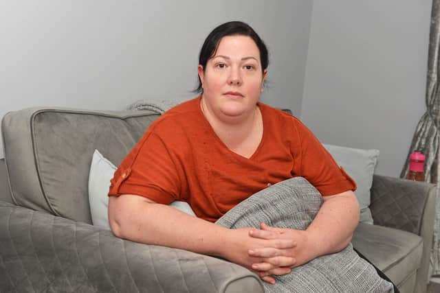 Derbyshire mum Samantha Adams is concerned  about the Universal Credit changes. Picture by Brian Eyre.