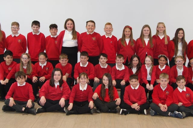 These Year 6 pupils are leaving Heath Primary School for secondary school this September