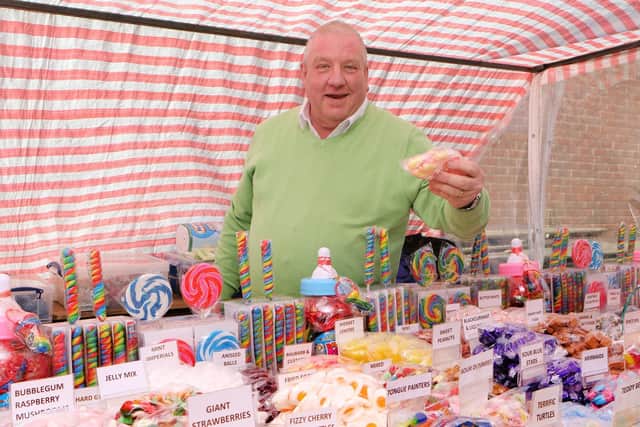 '£1 sweets man' Darren Preece on Chesterfield Market