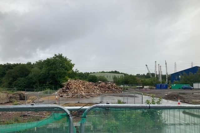 The Proposed Wood Processing Site In Mansfield Road, Corbriggs, Near Chesterfield.