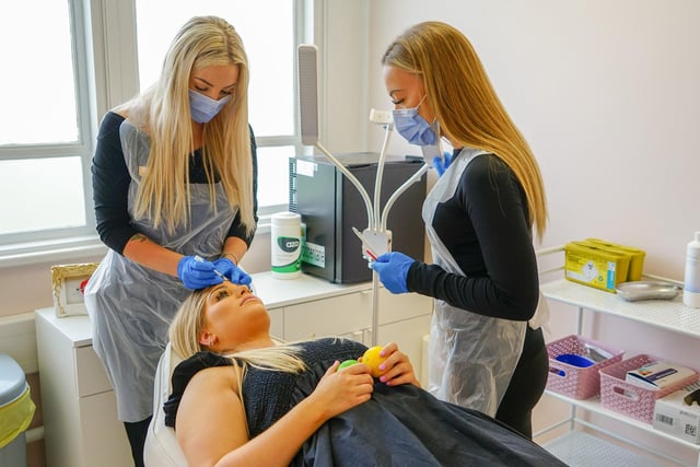 Chloe Gascoyne is an aesthetician and lashes technician, while Jasmin Lucas is an aesthetic practitioner at Eye Candy. Treatments offered include aesthetics, dermal fillers, anti-wrinkle injections and more.