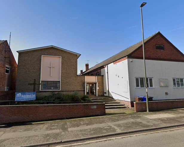 The former Ilkeston Methodist Church on the corner of Nottingham Road and Little Hallam Lane