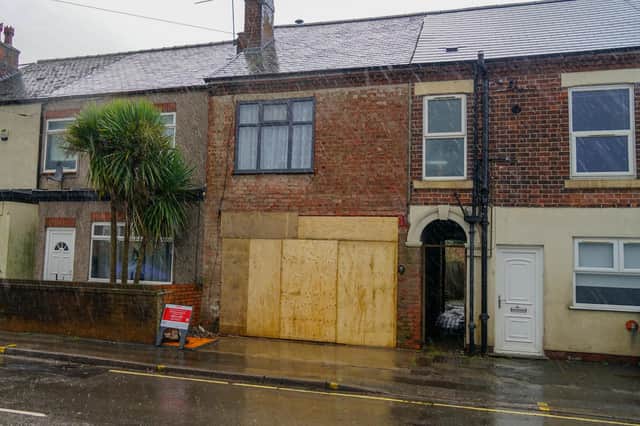 House was damaged on Christmas day on Leabrooks Road in Somercotes.