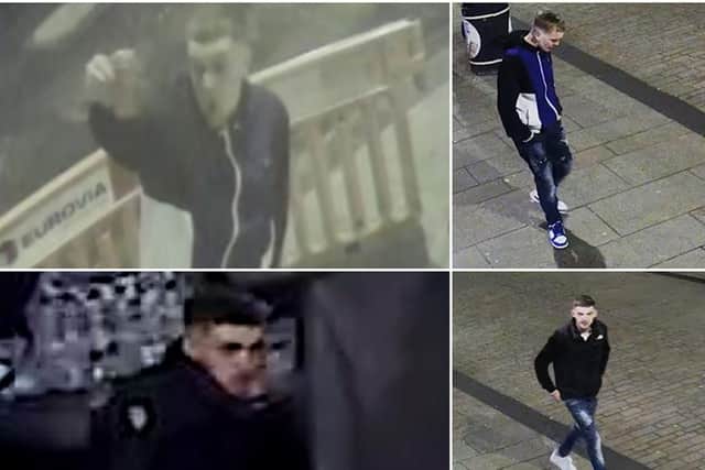 Officers have released CCTV images after a man was taken to the hospital following an assault.