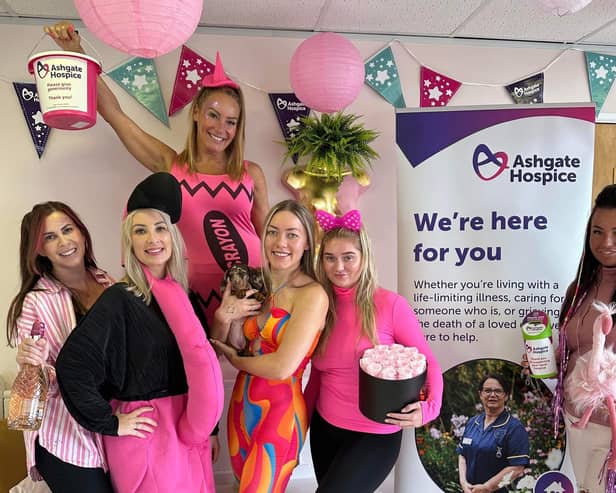 Staff at Eye Candy Beauty Salon held a raffle and tombola for Ashgate Hospice.