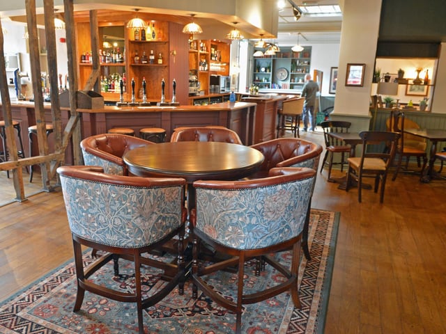 The transformation has included extending the bar.