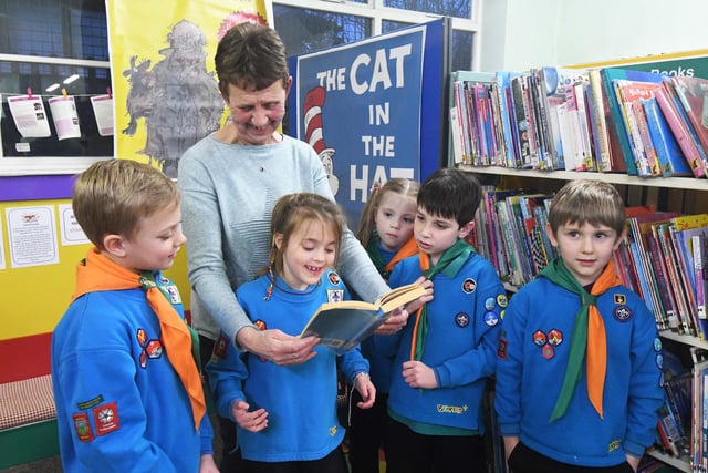 Twenty four Woodhouse Beavers split into six teams each supervised by a Beaver Leader or a Library volunteer.