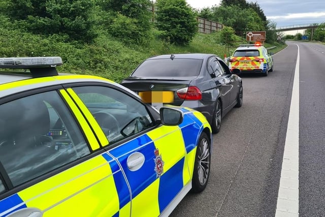 On Sunday, May 22, the DRPU tweeted: “ M1. Struggling to stay in lane, poor driving. Also struggles to understand 'Follow Me' on our matrix board. Eventually stops - drunk, no licence and no insurance. Arrested.”