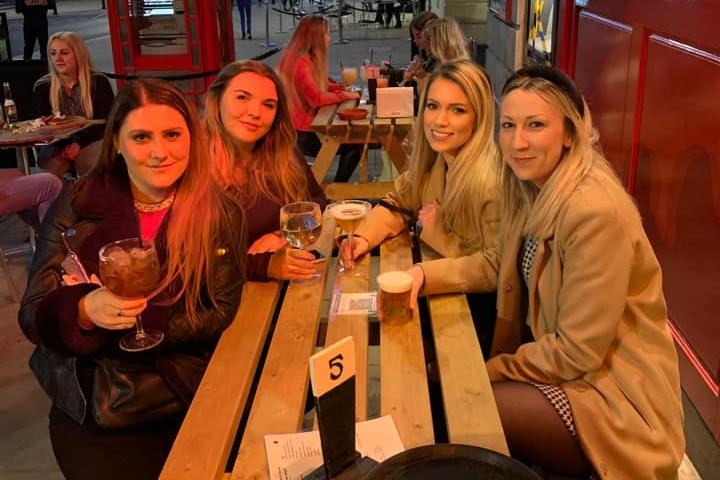 It's great to be able to see friends again. From Christopher Coughlan.