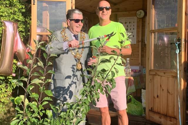 Chetserfield Mayor officially opened the community garden.