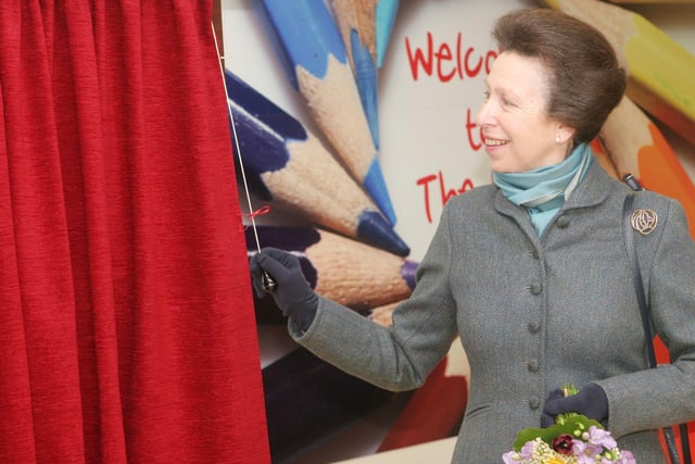 Princess Anne at The Den at Chesterfield Royal Hospital