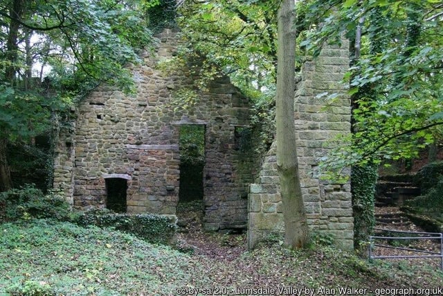 Lumsdale Mills and its associated water management features is a scheduled monument - and features on the list of Derbyshire heritage sites at risk.