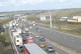 Congestion is building up on M1 Northbound with cars queuing up to J29 (Chesterfield / Mansfield).