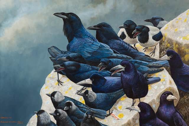 Derbyshire Dales painter Richard Whittlestone has sold his lockdown painting Corvids 19 for £12,000.