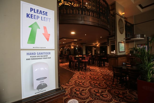 A 'keep left' system will be in place to keep customers apart while moving through the pub. Picture: Chris Etchells