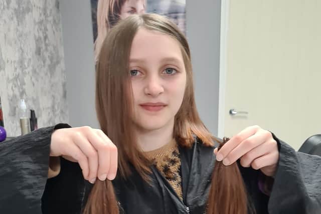 Chesterfield schoolgirl Coco Winters has had 13 inches of her hair cut off for the Little Princess Trust.