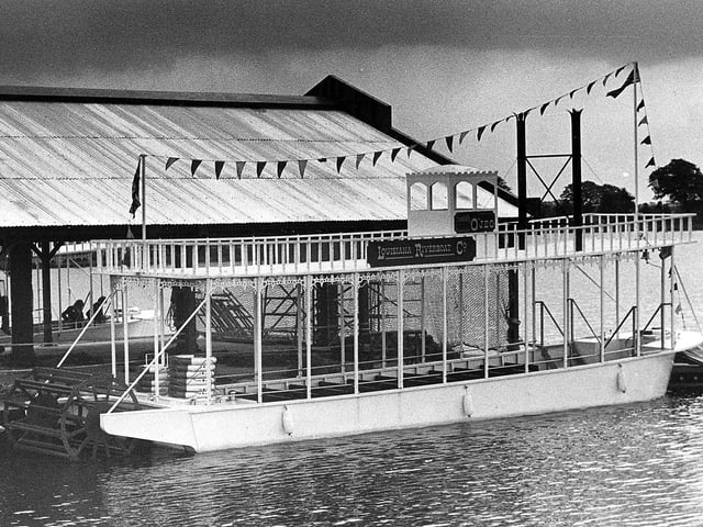 Paddle boat pictured in May 1987
