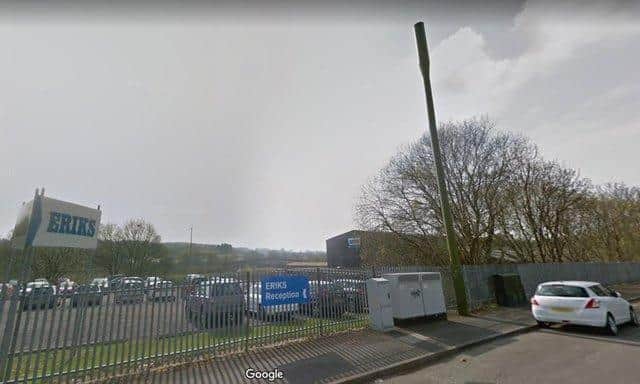The current 4G mast at Canal Wharf, Chesterfield. Picture from Google Street View.