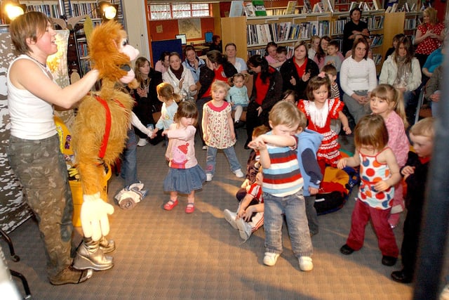 A puppet show all about healthy eating was held at Peterlee Library in 2008. Were you there?