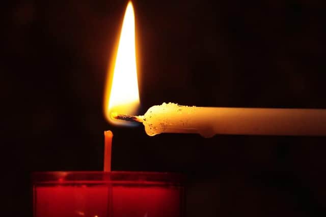 An unattended candle caused a house fire in Derbyshire.