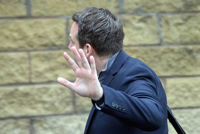 James Rowe the former Chesterfield FC manager arrives at Chesterfield Magistrates court - 7th November 2022.