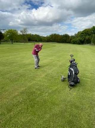 Golfers return to action at Ashover's Stanedge Golf Club on Wednesday. Pic by Richard Wort.