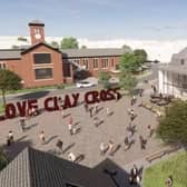 An artist's impression of how the redevelopment might look. Image: The Clay Cross Town Deal Board