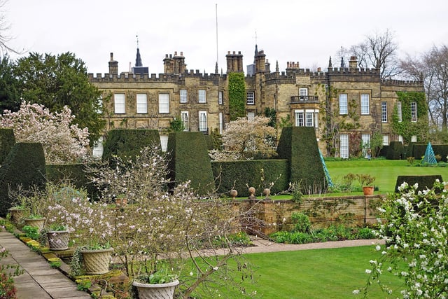 Renishaw Hall is set in seven acres of formal gardens.