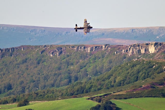 The World War 2 legendary aircraft, the Lancaster Bomber, was seen over the skies of Derbyshire.