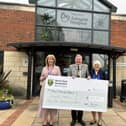 Councillor Thacker has been fundraising for Ashgate Hospice over the last year.