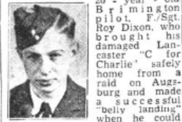 Roy sadly lost his life a matter of weeks after being awarded a Distinguished Flying Medal.