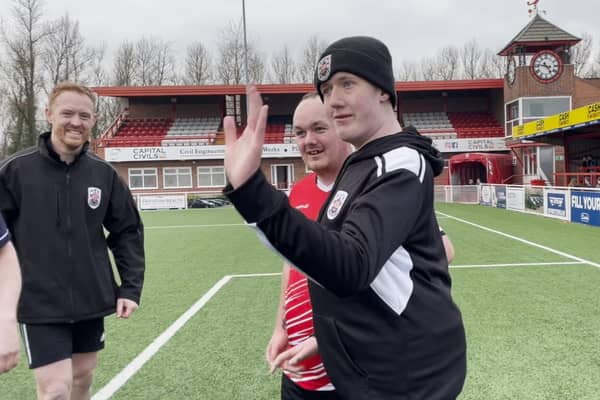 Brandon, 17, a lifelong Ilkeston Town fan with a rare medical condition who was brought on to the pitch to take a penalty in the last minute of a match.