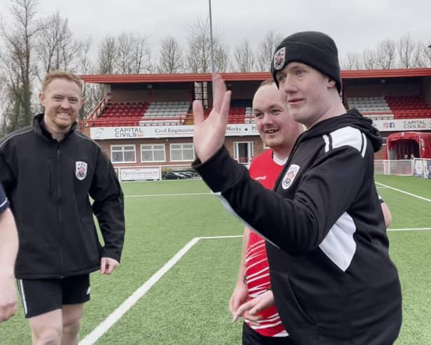 Brandon, 17, a lifelong Ilkeston Town fan with a rare medical condition who was brought on to the pitch to take a penalty in the last minute of a match.