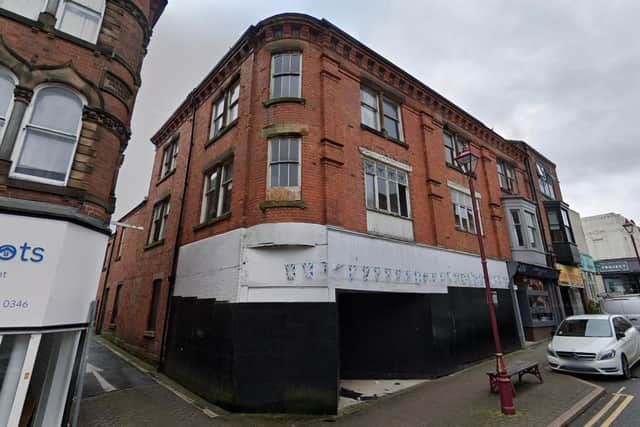 The Albion building in Bath Street, Ilkeston. Image from Google.