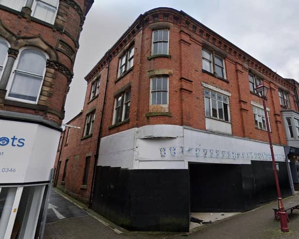 The Albion building in Bath Street, Ilkeston. Image from Google.