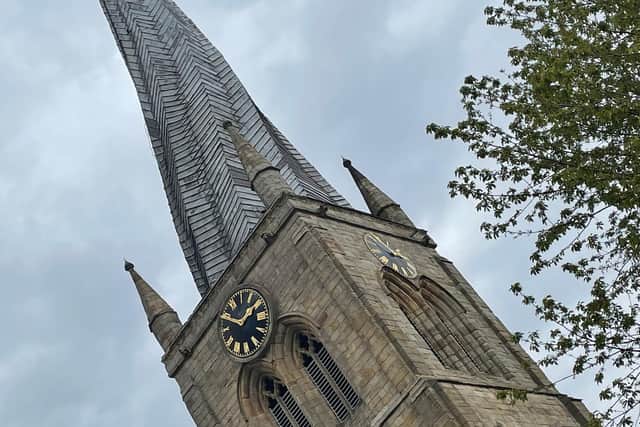 Mr Hudson's picture of the Crooked Spire.