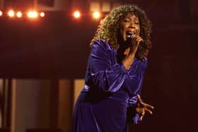 Rachel Modest performing in the final of The Voice UK (photo: ITV)