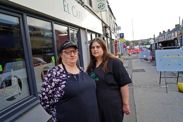 El Cafe Verde owner Gemma (right) and Michila Pugh who helps as a volunteer.