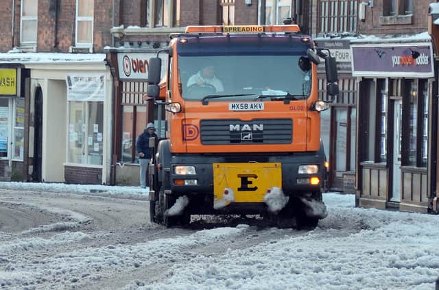 A gritting lorry in Derbyshire in more typical conditions. Residents were shocked to spot one on the A61 recently in 28 degrees.