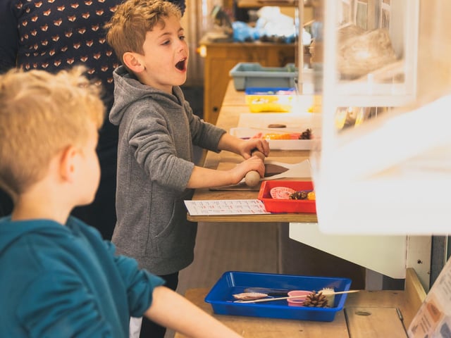 Workshops supported children in discovering their creative talents.