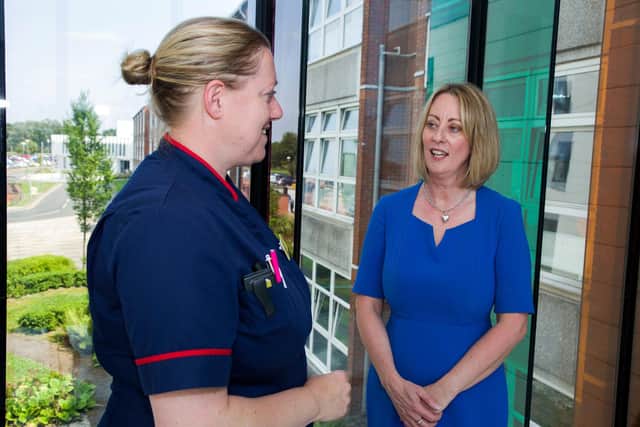 Ms Smithson said she is proud of how all the staff at Chesterfield Royal Hospital have coped over the past year